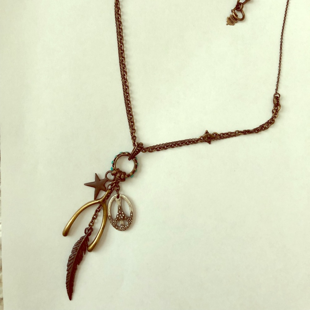 Lucky Brand Wishbone Necklace